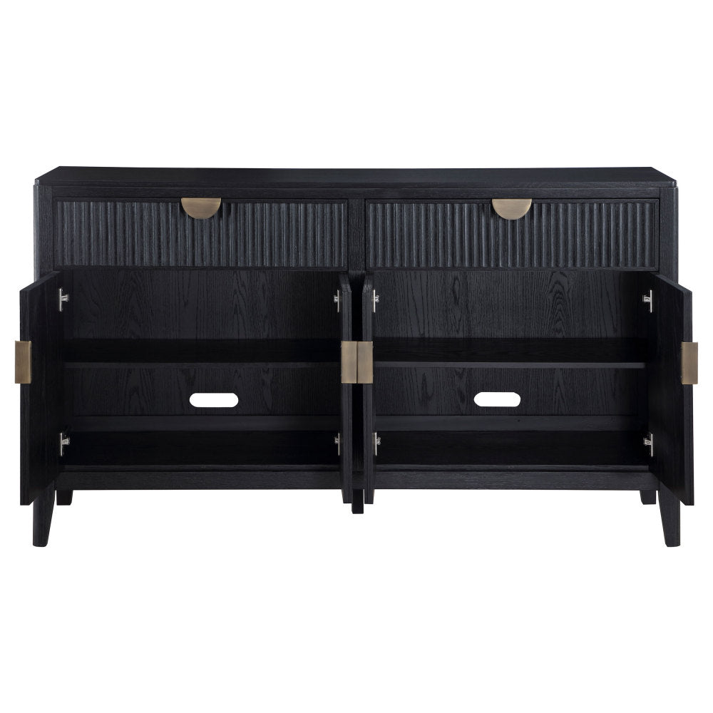 Mason Black Transitional Sideboard - TimberFlare