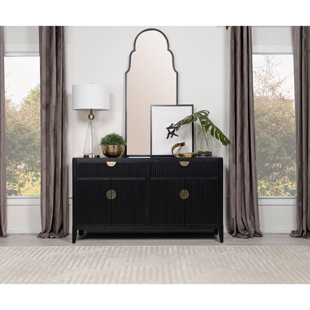 Mason Black Transitional Sideboard - TimberFlare