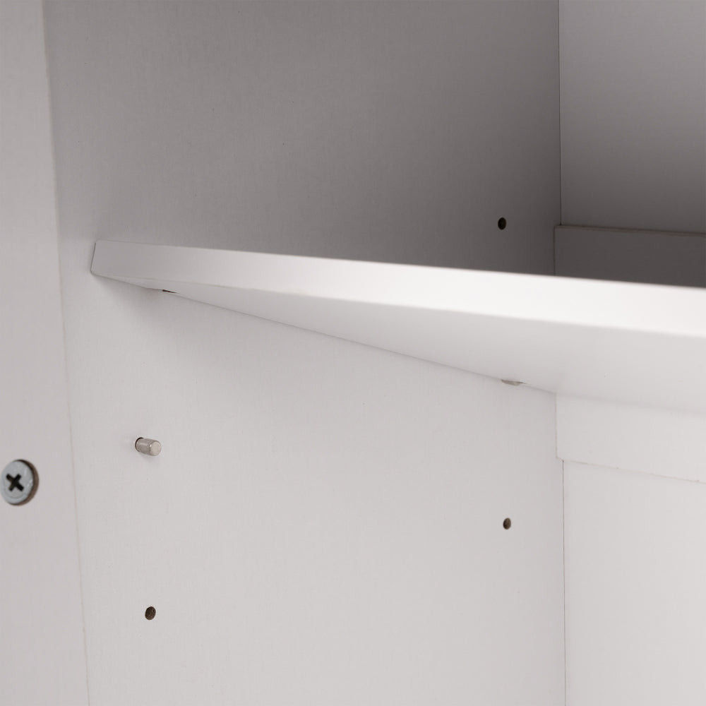 63″ Fluted Sideboard with 4 Doors and 3 Drawers - TimberFlare