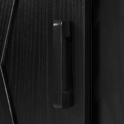 58-Inch Farmhouse Kitchen Island with Drop Leaf, Power Outlet