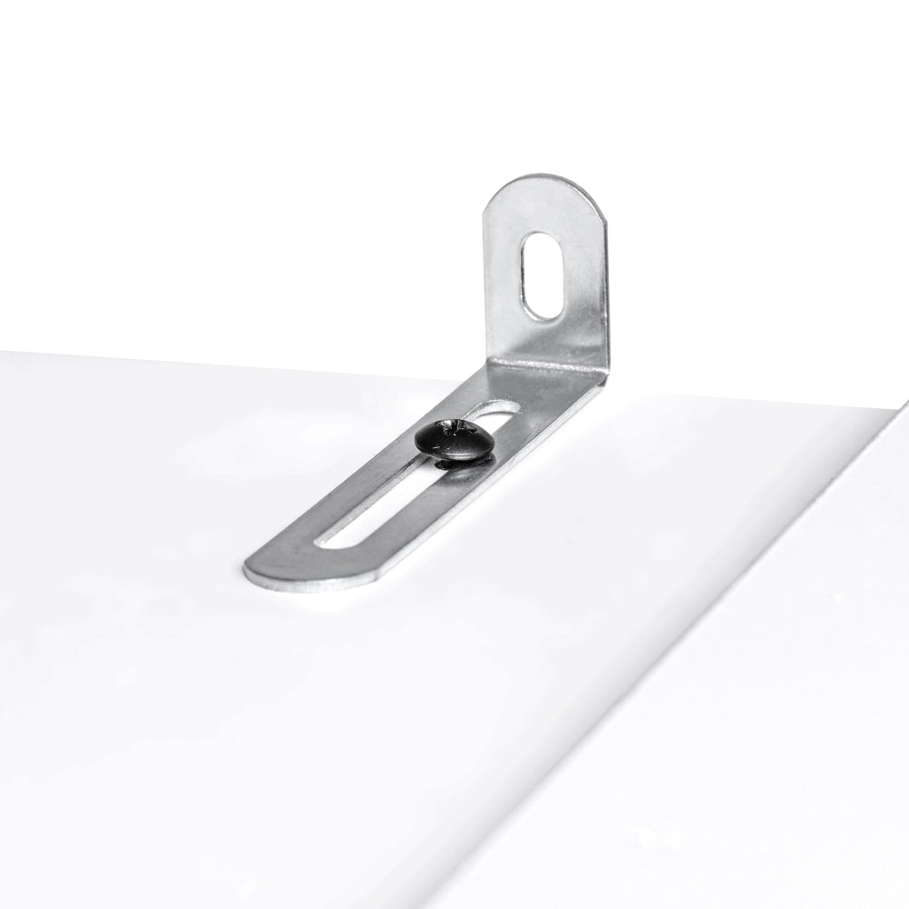 Textured White Pantry Cabinet with Pull-Out Shelves - TimberFlare