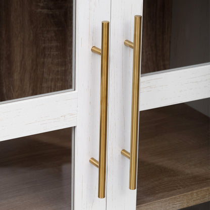 71" Tall Arched Farmhouse Pantry Cabinet - TimberFlare