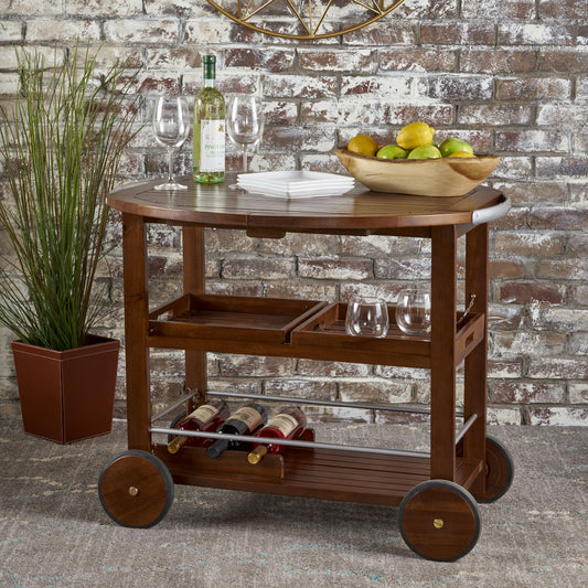 Vintage Outdoor Bar Cart - TimberFlare