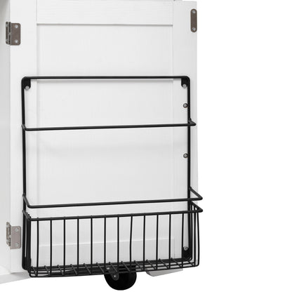 46.5 Rolling Kitchen Island with Drop Leaf & Charging - TimberFlare