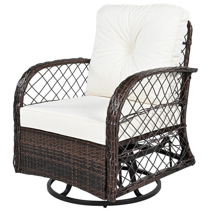 3-Piece Patio Set with Swivel Rocking Chairs - TimberFlare