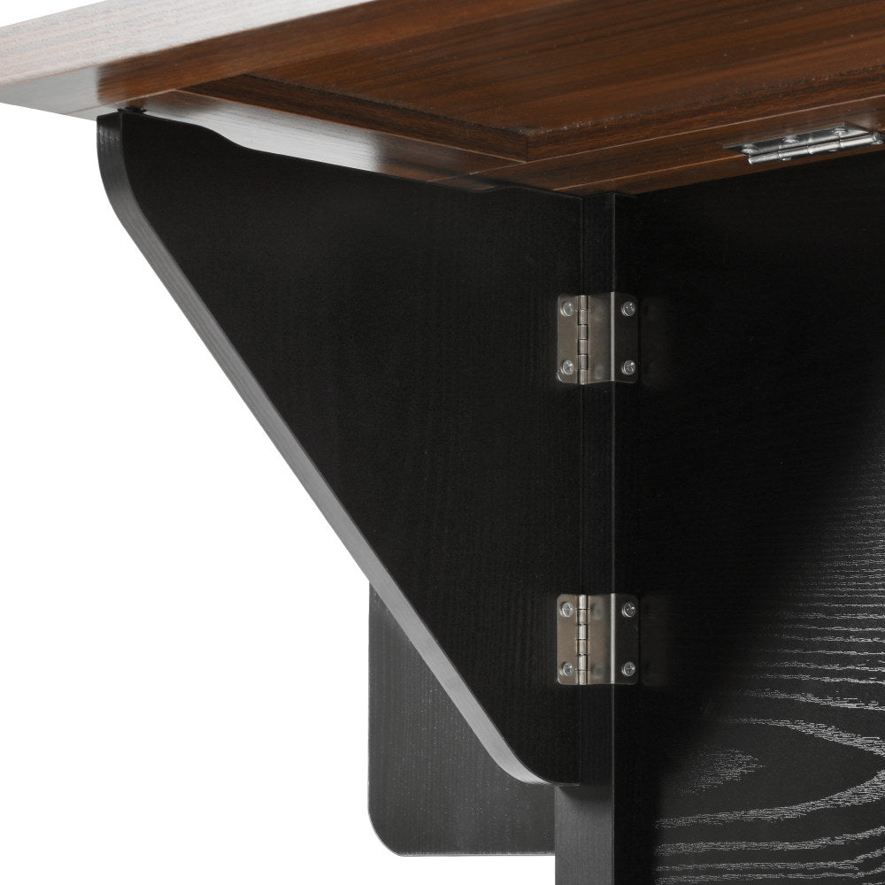 54" Farmhouse Rolling Island with Drop Leaf, Power Outlet