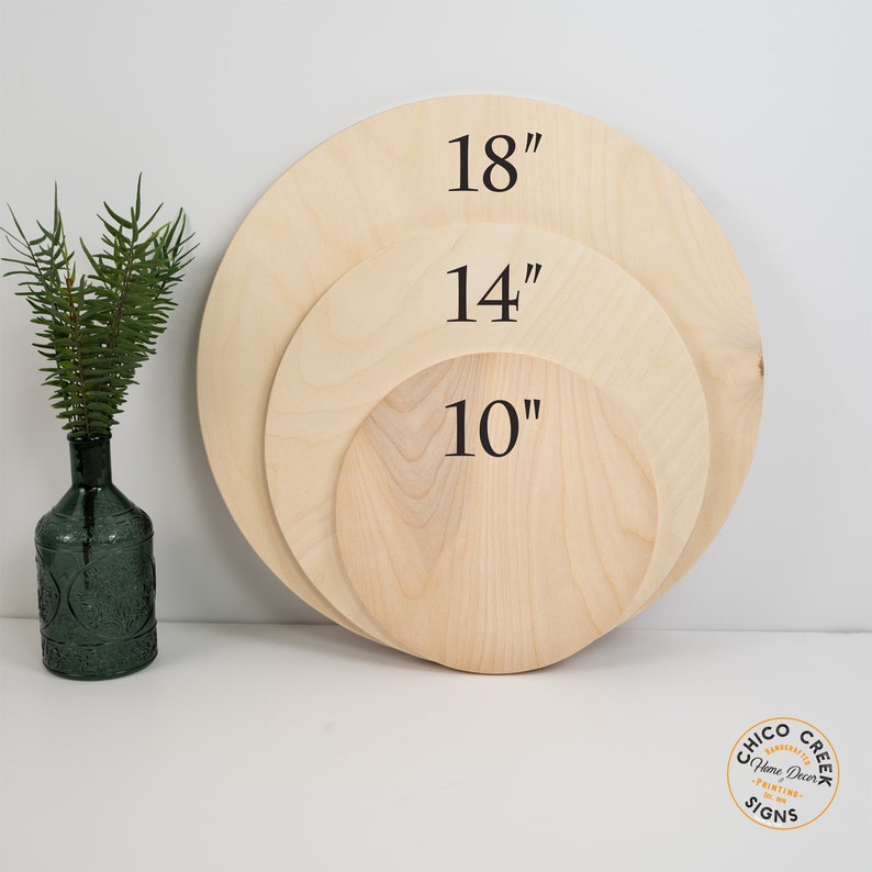 TimberFlare Personalized Round Coffee Bar Sign - TimberFlare