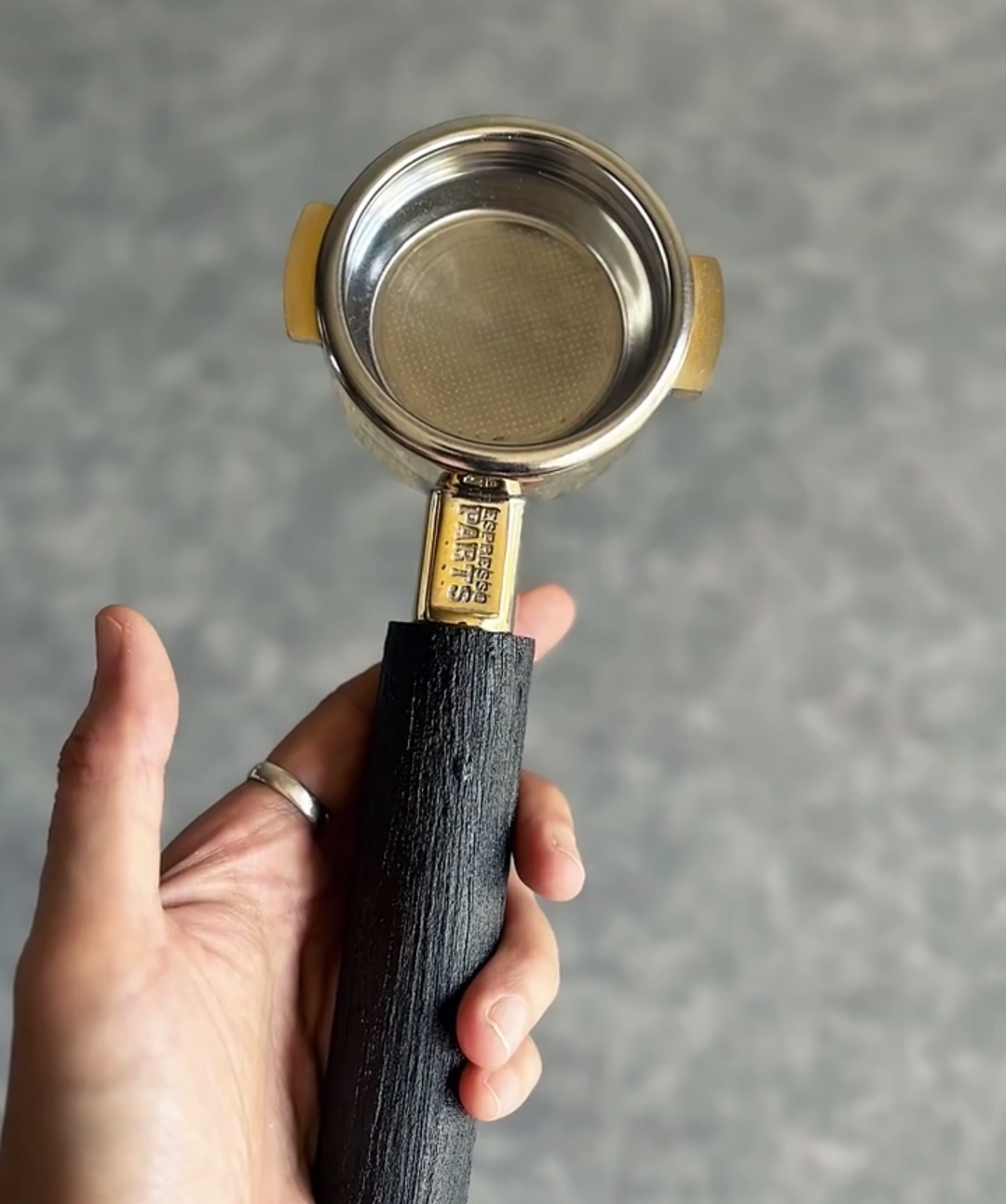 Obsidian Gold Artisan Bottomless Portafilter | Breville 54mm/58mm