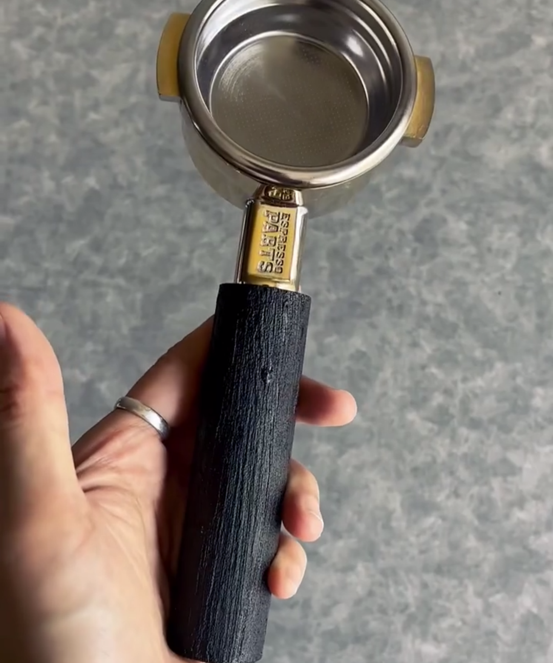 Obsidian Gold Artisan Bottomless Portafilter | Breville 54mm/58mm