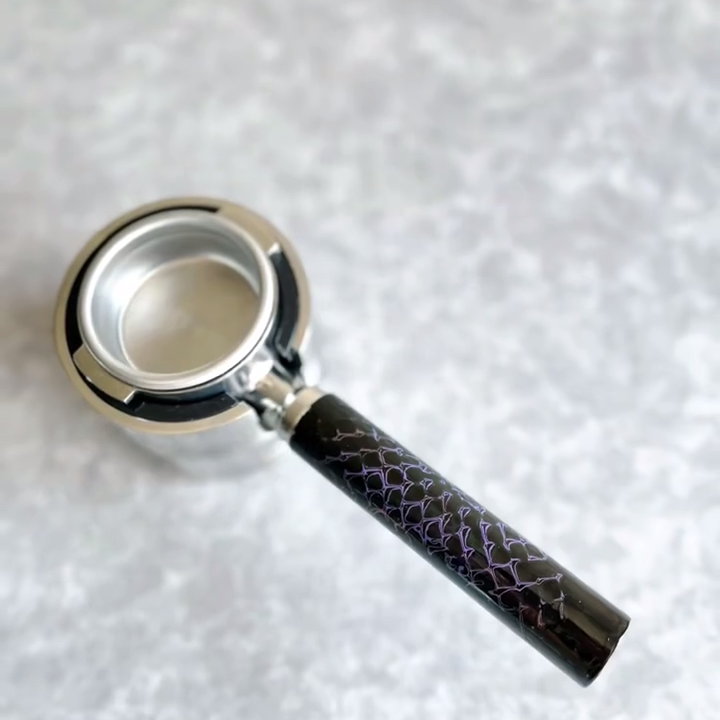 Midnight Prism Artisan Bottomless Portafilter alternate angle 14 for La Marzocco