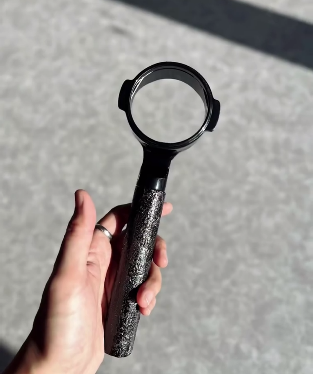 Obsidian Frost Artisan Bottomless Portafilter | Breville 54mm/58mm