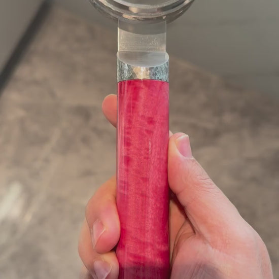 Magenta Oak Artisan Bottomless Portafilter | La Marzocco 58mm video preview image