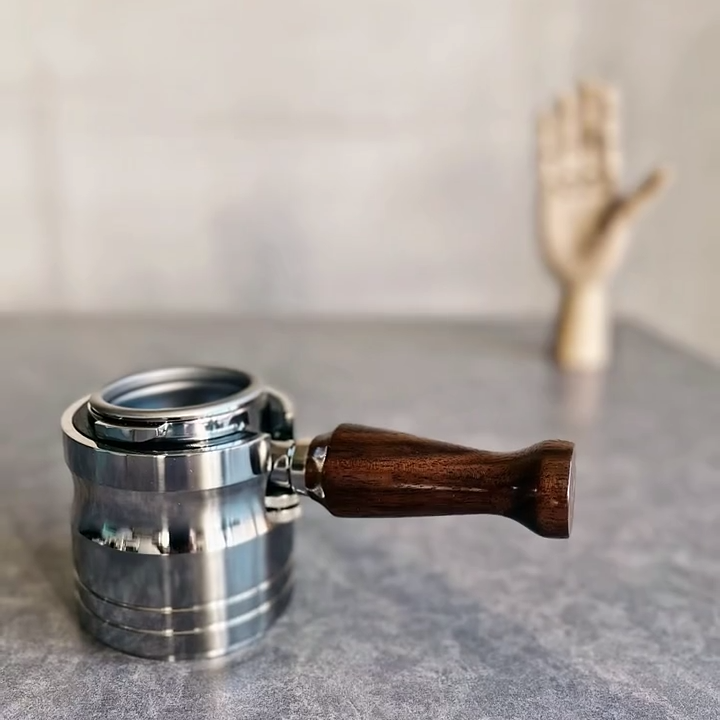 Noir Sculpt Artisan Bottomless Portafilter alternate angle 6 for Breville