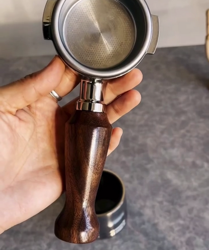 Noir Sculpt Artisan Bottomless Portafilter alternate angle 7 for Breville