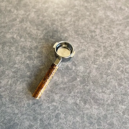 Spalted Labyrinth Artisan Bottomless Portafilter | Breville 54mm/58mm